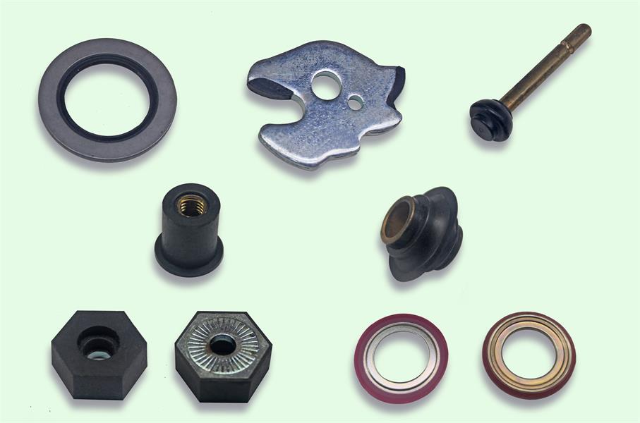 Rubber-clad iron products